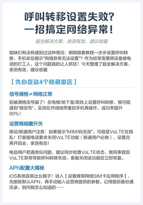 呼叫转移显示网络异常怎么办?-图1 呼叫转移显示网络异常怎么办?-图1