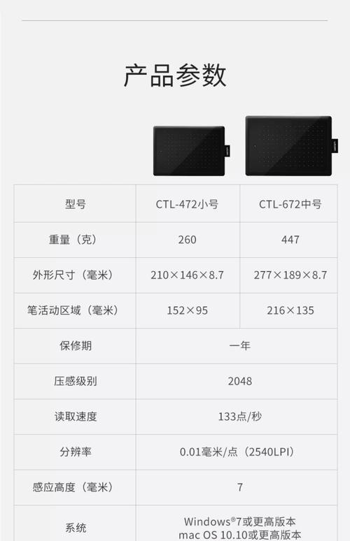 Wacom平板核心参数如何选?-图1 Wacom平板核心参数如何选?-图1
